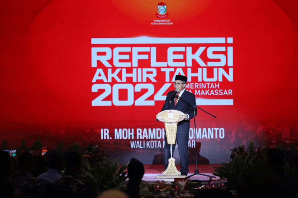 Wali Kota Makassar, Moh. Ramdhan Pomanto, dalam Refleksi Akhir Tahun 2024. (Ist/Pemkot)