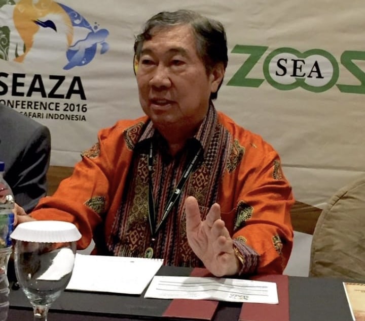 Jansen Manansang, pemilik Taman Safari Indonesia (TSI) di Puncak, Bogor, Jawa Barat.(Aris MP)