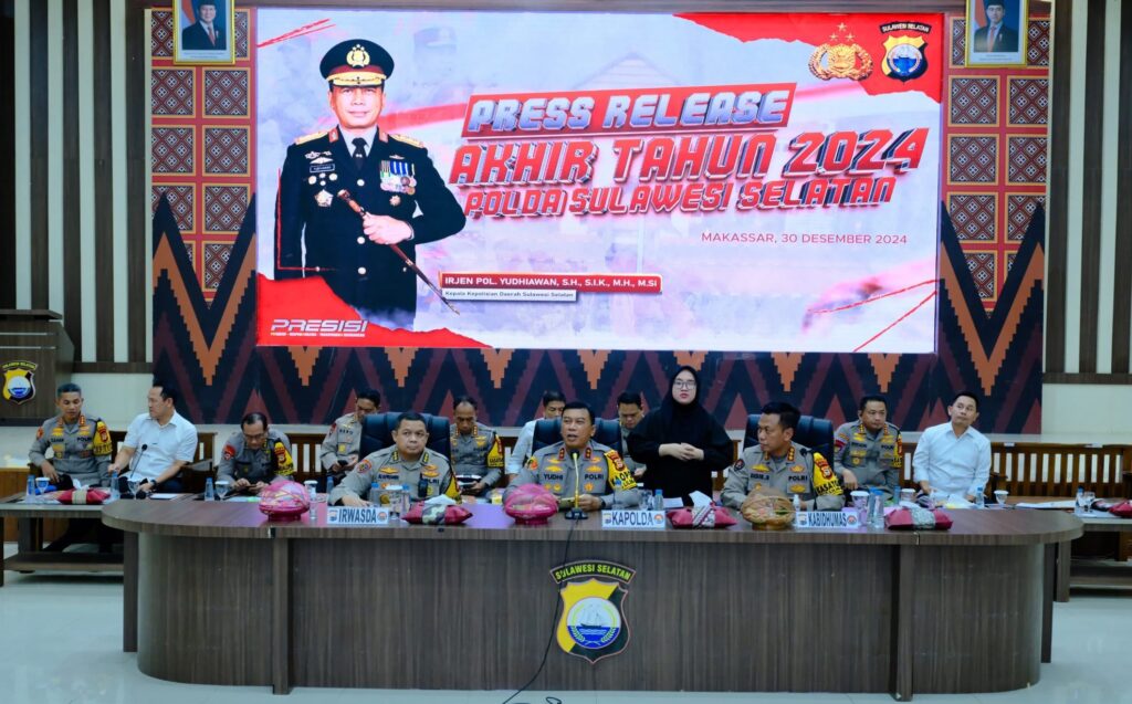 Kapolda Sulsel: Angka Kriminalitas Menurun di 2024