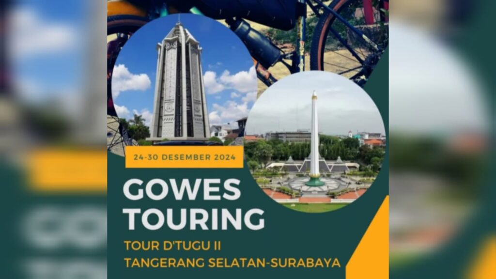 Tour D’Tugu II Tempuh Tugu Pamulang-Tugu Pahlawan Surabaya Dimulai Besok Selasa