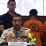 Apolres Metro Bekasi Kapolres Metro Bekasi, Kombes Twedi Aditya Bennyahdi saat menggelar konferensi pers di Polres Metro Bekasi. (Ist)