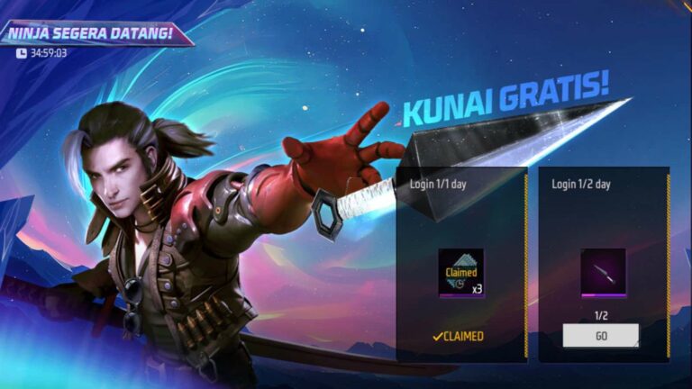 Begini Cara Mendapatkan Kunai di Free Fire x Naruto, Jadi Ninja di Arena Pertempuran !