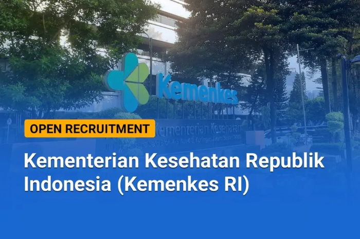 5 Posisi Sekaligus! Kemenkes RI Buka Loker Buat Lulusan SMA dan SMK, Jangan Lewatkan