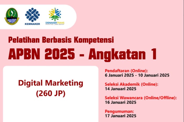 BLKK Jawa Barat Buka Pelatihan Digital Marketing, Ini Link Daftarnya, Minat?