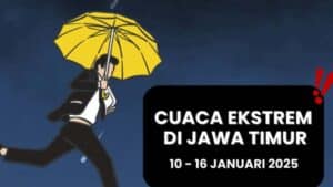 BMKG Juanda : Wilayah Jatim Diguyur Hujan Malam, 15 Januari 2025