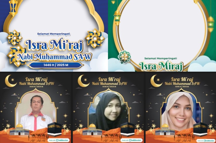 Cek 15 Link Twibbon Isra Miraj 2025 Gratis, Pas Buat Jadi Foto Profil Media Sosial!