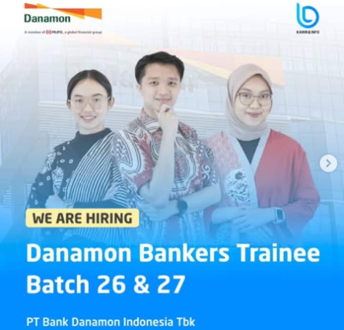 Lowongan Kerja Danamon Bankers Trainee