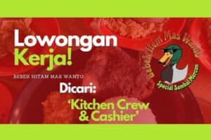 Datang Langsung! Bebek Item Mas Wanto Bandung Buka Loker Posisi Kasir dan Kitchen Crew