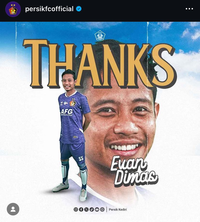 Evan Dimas Tinggalkan Persik Kediri di Tengah Musim Liga 1 2024 - 2025, Ini Alasannya