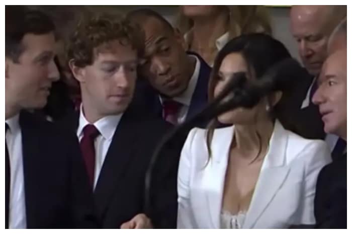 Skandal di Pelantikan! Mark Zuckerberg Tertangkap Kamera Menatap Belahan Dada Lauren Sanchez