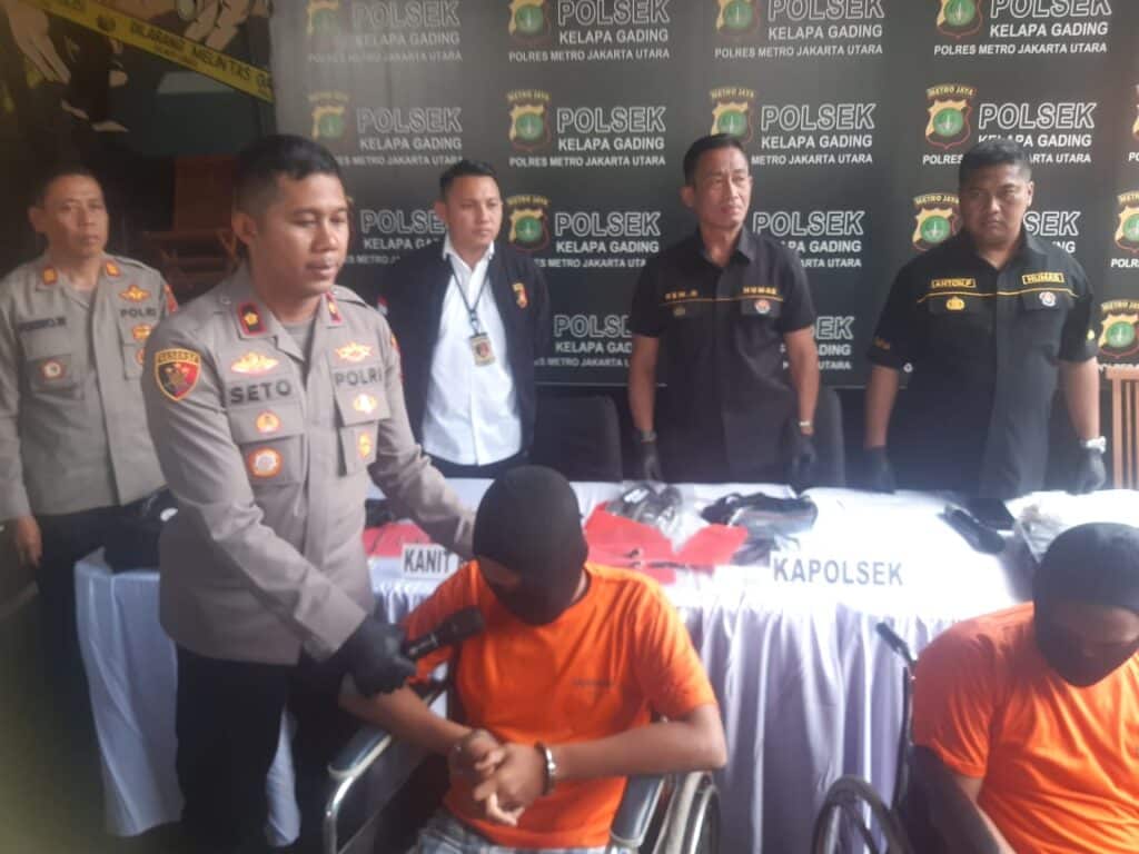 Melawan Saat Ditangkap 2 Maling Motor Dipincangi Reskrim Polsek Kelapa Gading