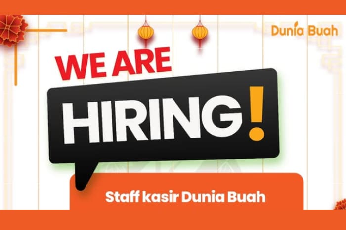 Info Loker Kasir! Dunia Buah Bandung Buka Lowongan Buat Lulusan SMA dan SMK