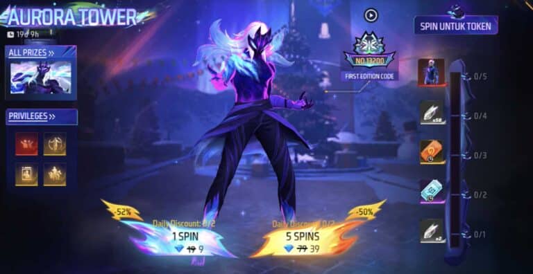 Login Segera 13 Akun FF Sultan Gratis Masih Aktif 4- 5 Januari 2025, Masih Ada Full Ungu Aurora Mythic