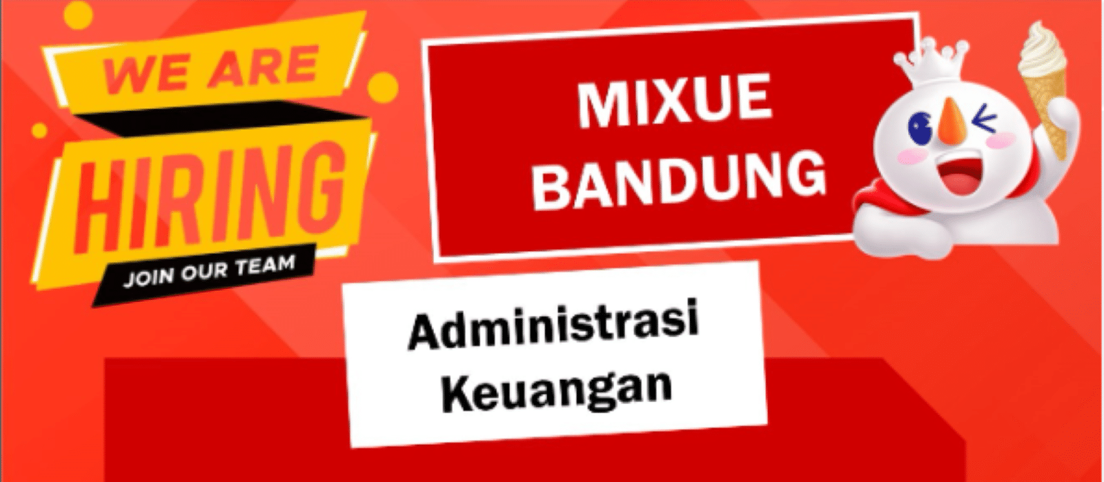 Info Loker Mixue Bandung