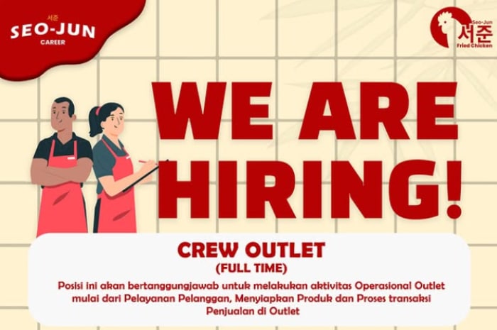 Kesempatan Emas! Seojun Fried Chicken Bandung Gelar Loker Terbaru Buat Lulusan SMA dan SMK