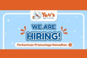 Lulusan SMA SMK Merapat! Yens Bandung Buka Loker 2 Posisi Sekaligus, Ini Syaratnya