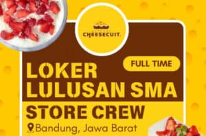 TERBARU! Cheesecuit Bandung Buka Loker Buat Lulusan SMA dan SMK, Tertarik?