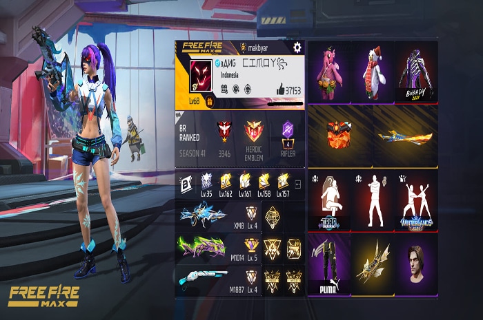 Update 10 Akun FF Hari Ini 3- 4 Januari 2025, Full Skin Weapon dan Bundle Langka