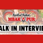 Walk In Interview! Sambal Mbak Pur Bandung Buka Loker Buat Lulusan SMA dan SMK