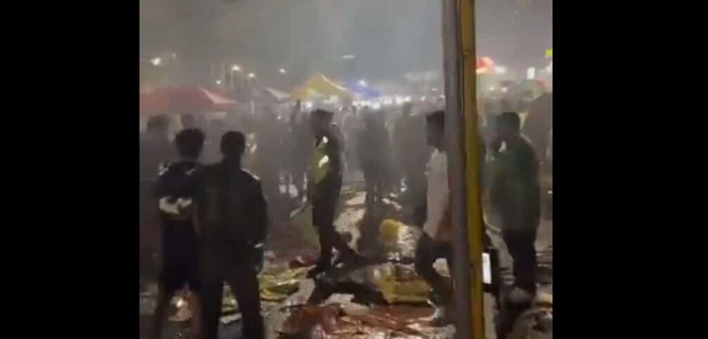 Viral, Malam Tahun Baru 2025 di Tugu Yogyakarta Diwarnai Insiden Kembang Api