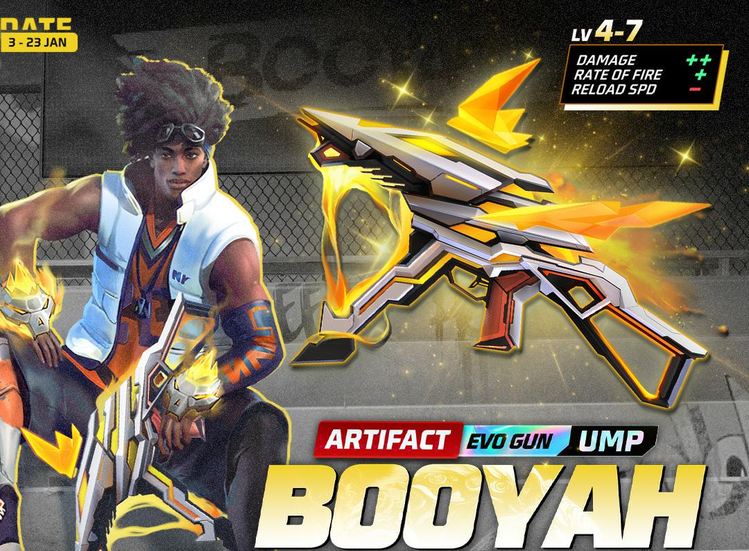 Begini Cara Mendapatkan Senjata Free Fire UMP Booyah, Evo Gun !