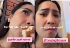 Viral, Nagita Slavina Makan Bagel Haram di Korea Selatan Tuai Kontroversi