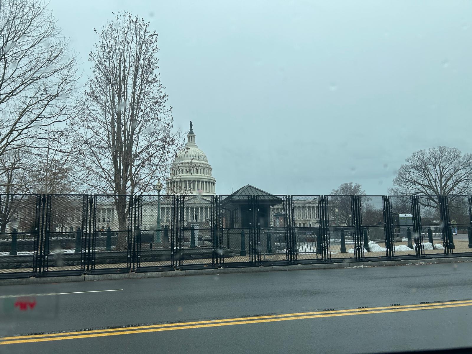 Suasana jalanan di Washington DC tempat pelantikan Presiden Donald Trump. (Muhammad Afdal/Kontributor KIS di Amarika Serikat)