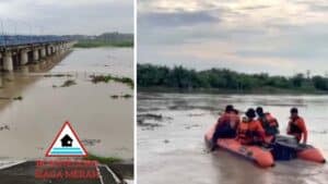 Bengawan Solo Meluap, Warga Bojonegoro Hilang Terseret Arus Banjir