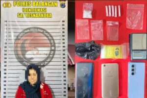 Perempuan di Balangan Ditangkap Miliki Sabu Seberat 5,48 Gram