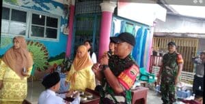 Kodam I BB Barisan Gelar Makan Bergizi Gratis di Yayasan Rusyda