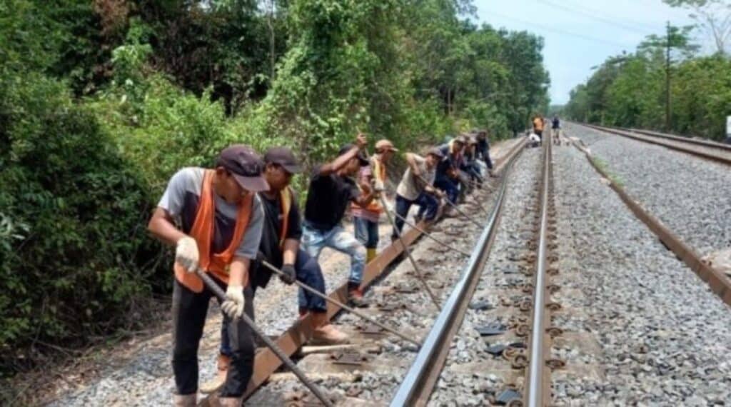 Divre III Palembang Ganti Rel Baru Sepanjang 131.500 Meter Demi Keselamatan