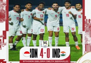 Timnas Indonesia U-20 Raih Kemenangan Besar atas India, Skor 4-0