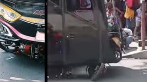 Lagi, Kecelakaan Kota Batu, Tukang Ojek Lansia Kehilangan Nyawa Dihantam Bus Wisata