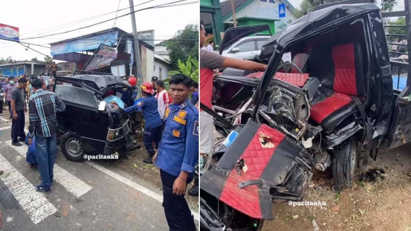 Pengemudi Muda Pacitan Ngebut Angkut Tabung Elpiji, Tabrak Pohon Kernet Jadi Korban