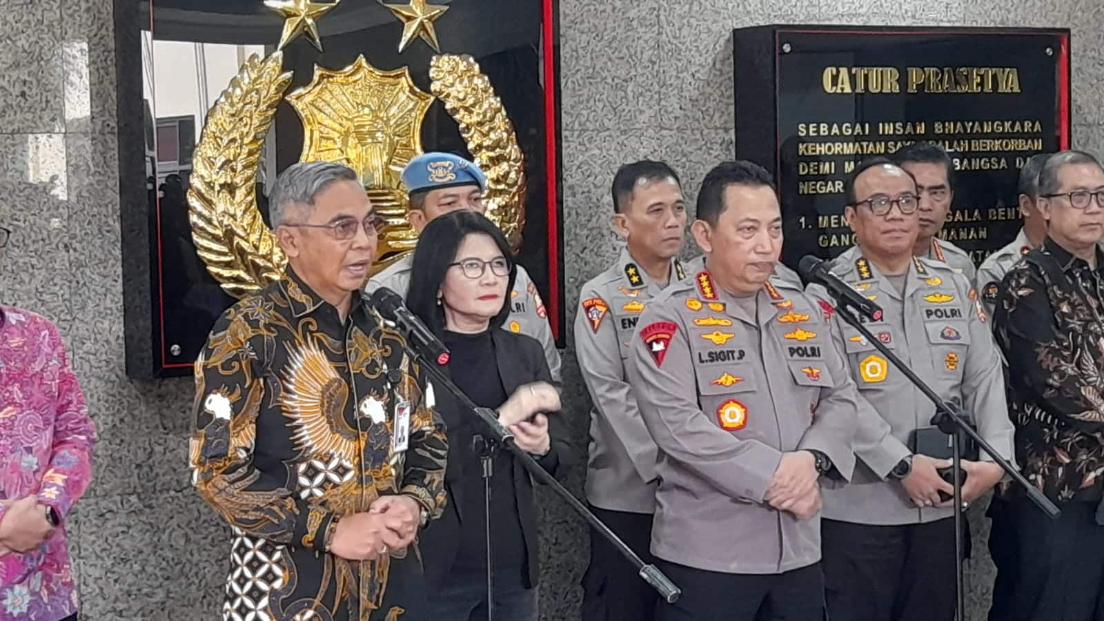 Kapolri Jenderal Listyo Sigit Prabowo menerima kunjungan Ketua KPK Setyo Budiyanto. (Ist)