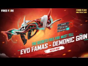 Begini Cara Mendapatkan Senjata Free Fire FAMAS Demonic Grin, New EVO Gun !