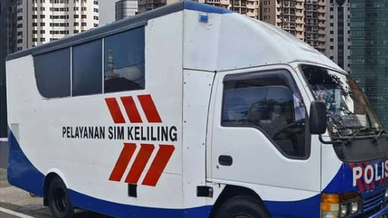 Pelayanan SIM Keliling di Jakarta hari ini, Senin (3/2/205). (Ist)