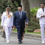 Wakil Ketua DPR RI, Dr Cucun Ahmad Syamsurijal secara khusus menyempatkan hadir pada acara Tasyakur Binni'mah pelantikan Dadang Supriatna-Ali Syakieb sebagai Bupati dan Wakil Bupati Bandung periode 2025-2030 di Gedung Moh Toha, Soreang, Kamis (21/2/2025) malam. (Ist)