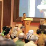 Bupati Bandung Dadang Supriatna saat Rakor Sosialisasi Bantuan Keuangan Desa do Hotel Grand Sunshine, Soreang, Senin (3/2/2025). (Ist)