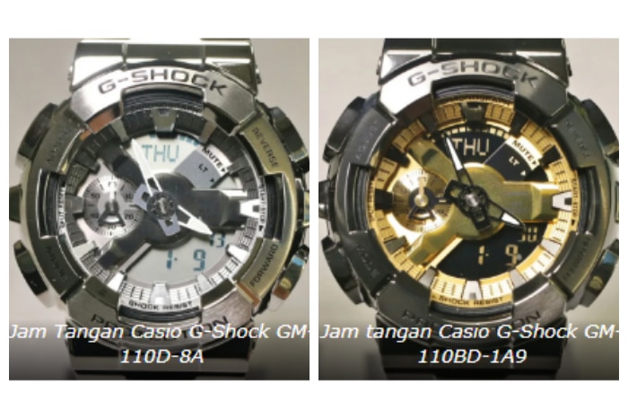 Casio Perkenalkan Jam Tangan G-Shock Logam Penuh, Termasuk Model GM-110D-8A dan GM-110BD-1A9