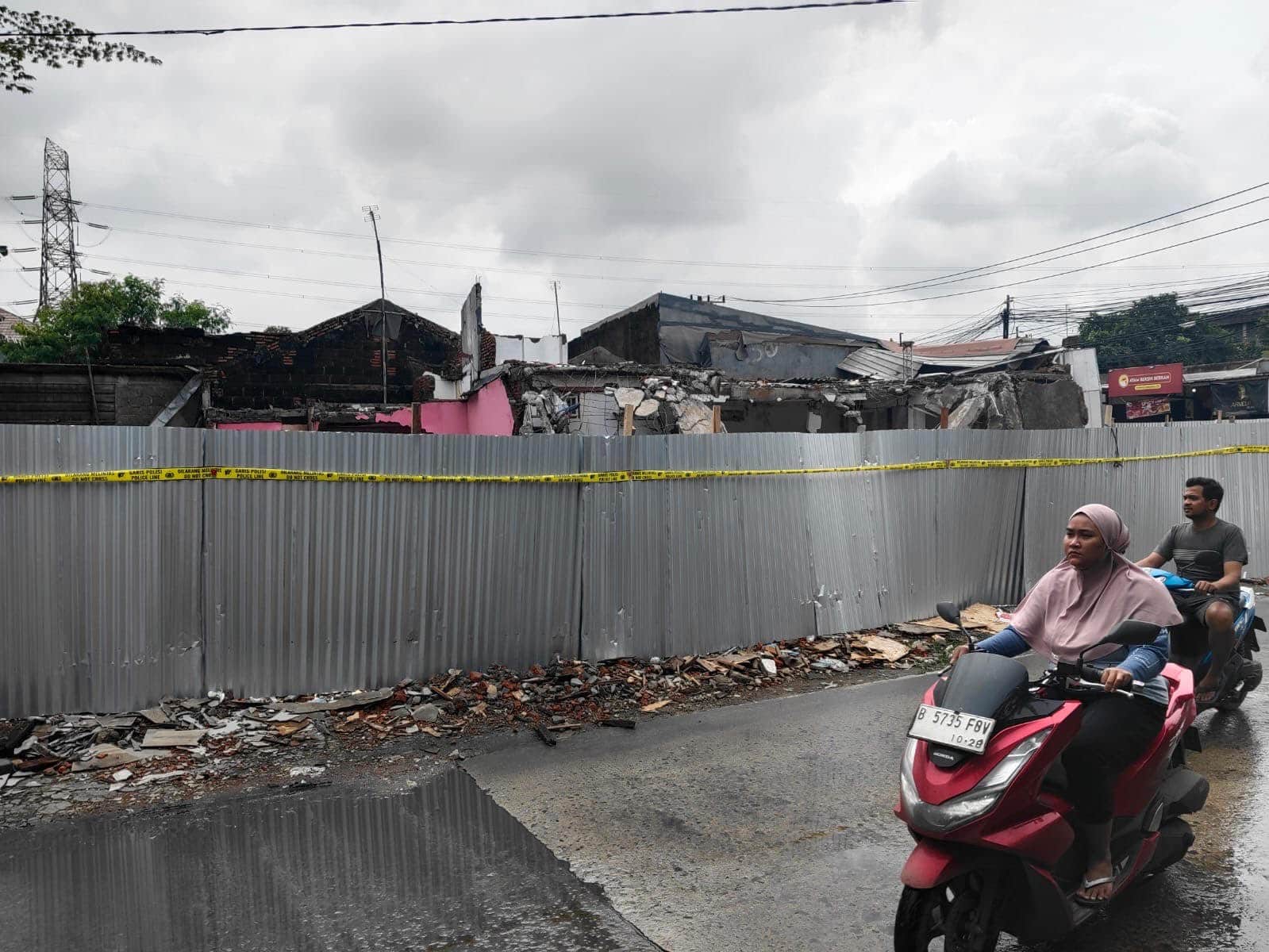 Lokasi lahan perumahan yang digusur atas perintah Pengadilan Negeri Cikarang di Kabupaten Bekasi. (Joy Andre)