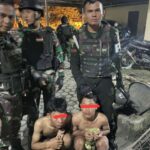 Dua anggota geng motor diamankan personel Denpom I/5 Medan. (Ist)