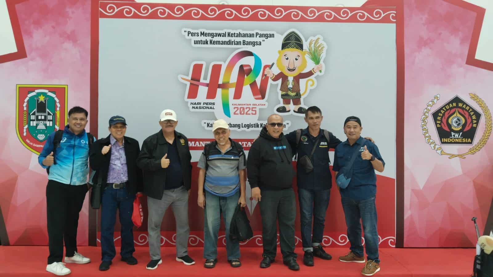 Delegasi Riau tiba di Kalsel untuk ikuti HPN 2025. (Ist)