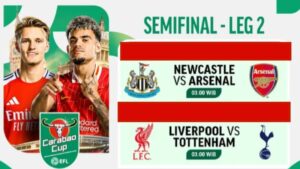 Semifinal Carabao Cup Leg-2: Arsenal dan Liverpool Bisa Balikan Keadaan dan Bertemu di Final ?