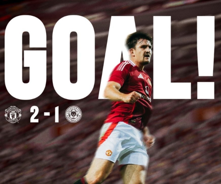 Hasil Manchester United vs Leicester City, Gol Dramatis Harry Maguire Bawa Kemenangan Bagi MU