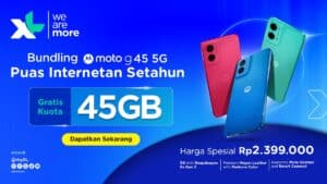 XL Axiata dan Motorola Kolaborasi Hadirkan Moto G45 5G