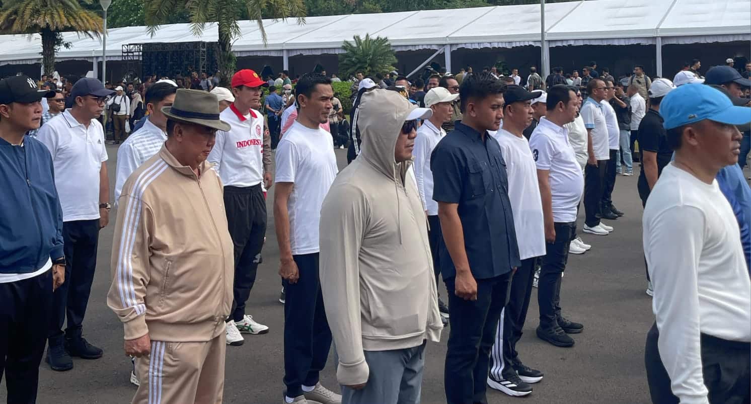 Ratusan kepala daerah terpilih hasil Pilkada 2024 adakan gladi bersih di Monas jelang pelantikan pada 20 Februari 2025. (Ist)