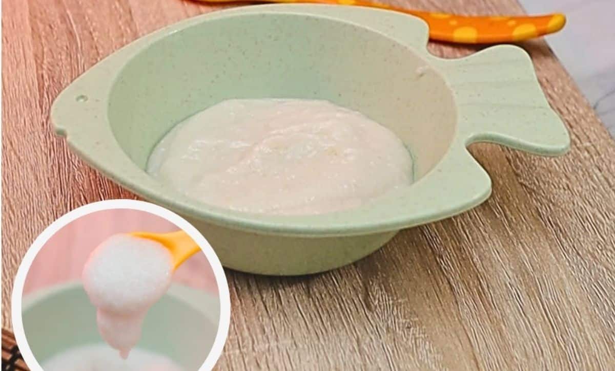 mpasi bubur ayam buncis