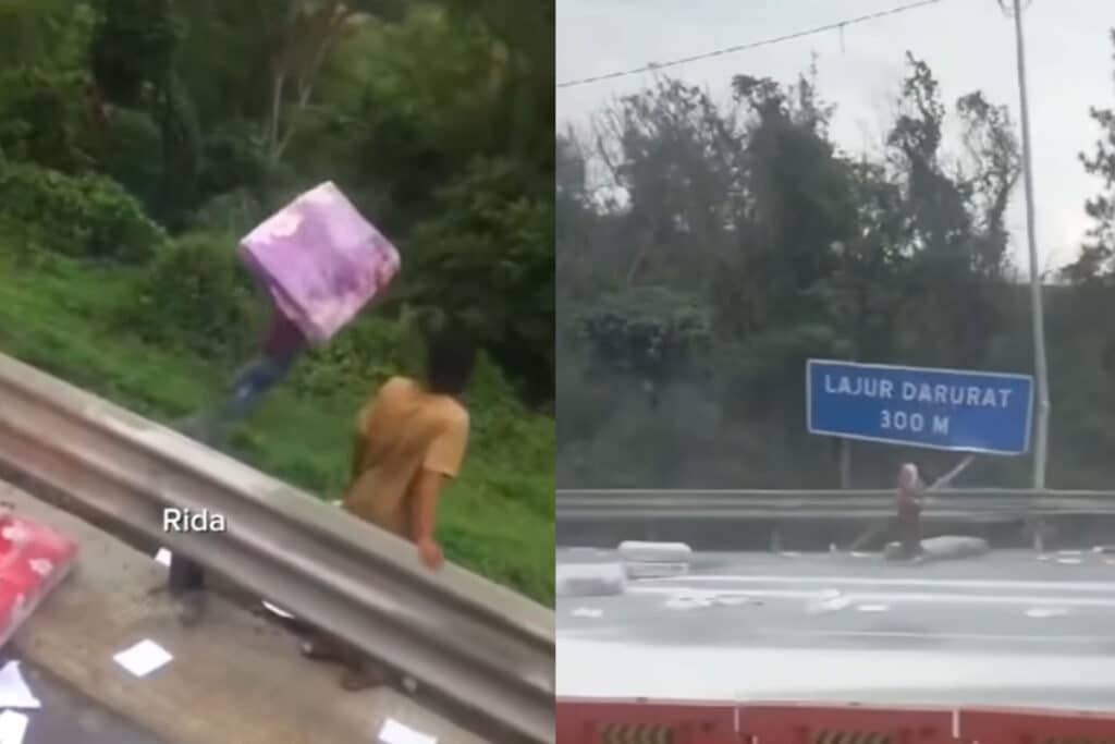 Hadeuh! Truk Kecelakaan di Tol Cipularang, Muatan Kasurnya Dijarah Warga
