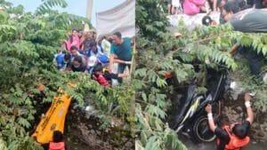 Kecelakaan Lalu Kejebur Sungai Cangkringturi Prabon Bersama Motor, Pria Sidoarjo Meninggal Dunia